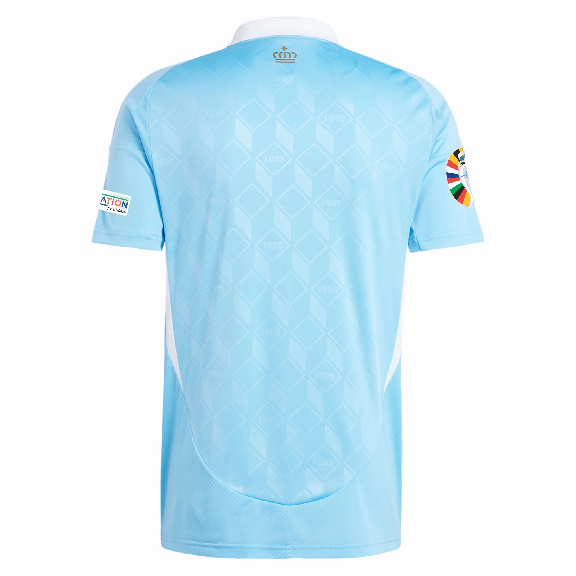 adidas Belgium Away Jersey w/ Euro 2024 Patches 24/25 (Semi Blue Burst) Smart Wear Performance Driven Design