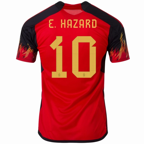 adidas Belgium Eden Hazard Home Jersey 22/23 (Red/Black) No Boundaries