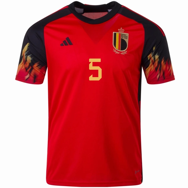 Simple Layer adidas Belgium Jan Vertonghen Home Jersey 22/23 (Red/Black)