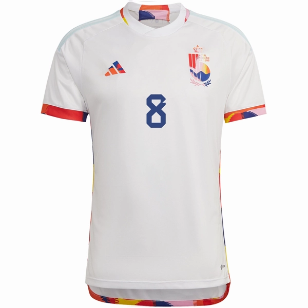 Street Fashion adidas Belgium Youri Tielemans Away Jersey 22/23 (White/Multi)