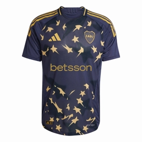 adidas Boca Juniors 24/25 Authentic Third Jersey (Grey/Gold) Move Enhanced Double Layered Thermal Insulation