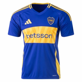 adidas Boca Juniors Home Jersey 24/25 (Semi Lucid/Blue Gold) Power Comfort