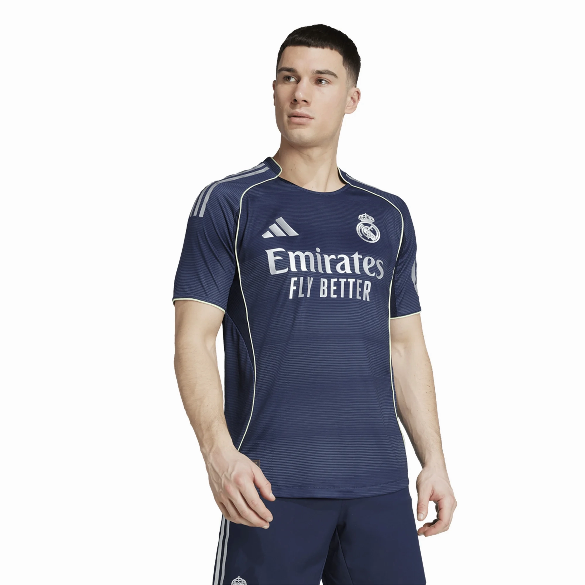 adidas Brahim D??az Real Madrid Authentic Away Jersey 25/26 w/ Champions League Patches (Legend Ink Rush Ready