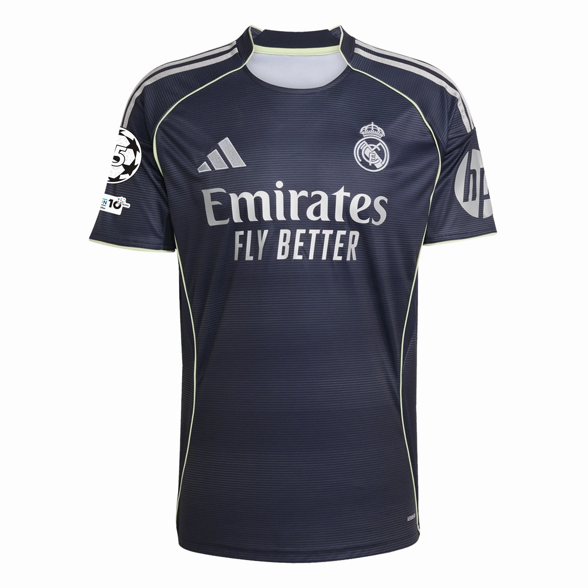 adidas Brahim Real Madrid 25/26 Away Jersey w/ Champions League Patches (Legend Ink) Athlete Focus