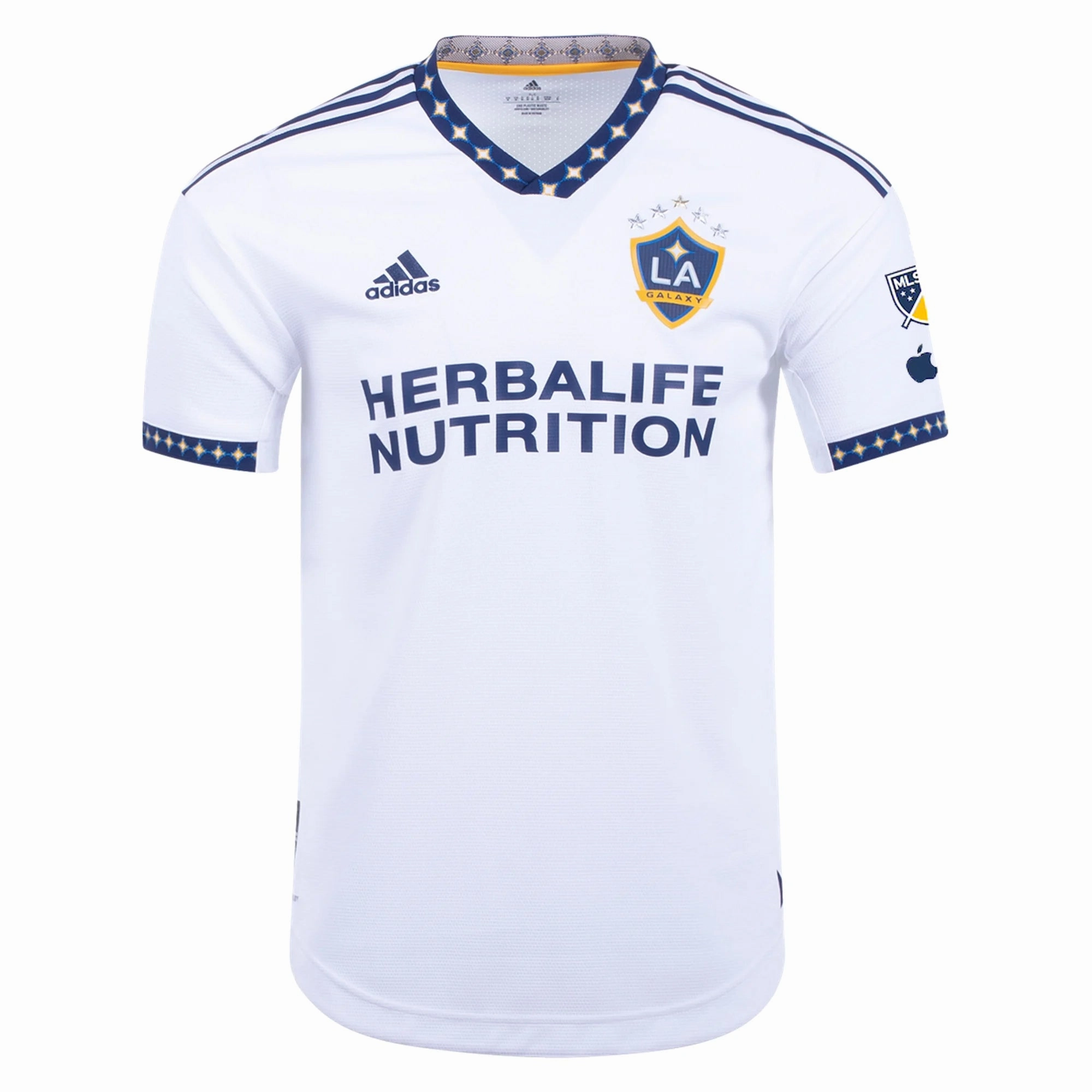 Butter Soft Touch Cooling mesh adidas Calegari LA Galaxy Home Authentic Jersey 22/23 w/ MLS Patches (White)