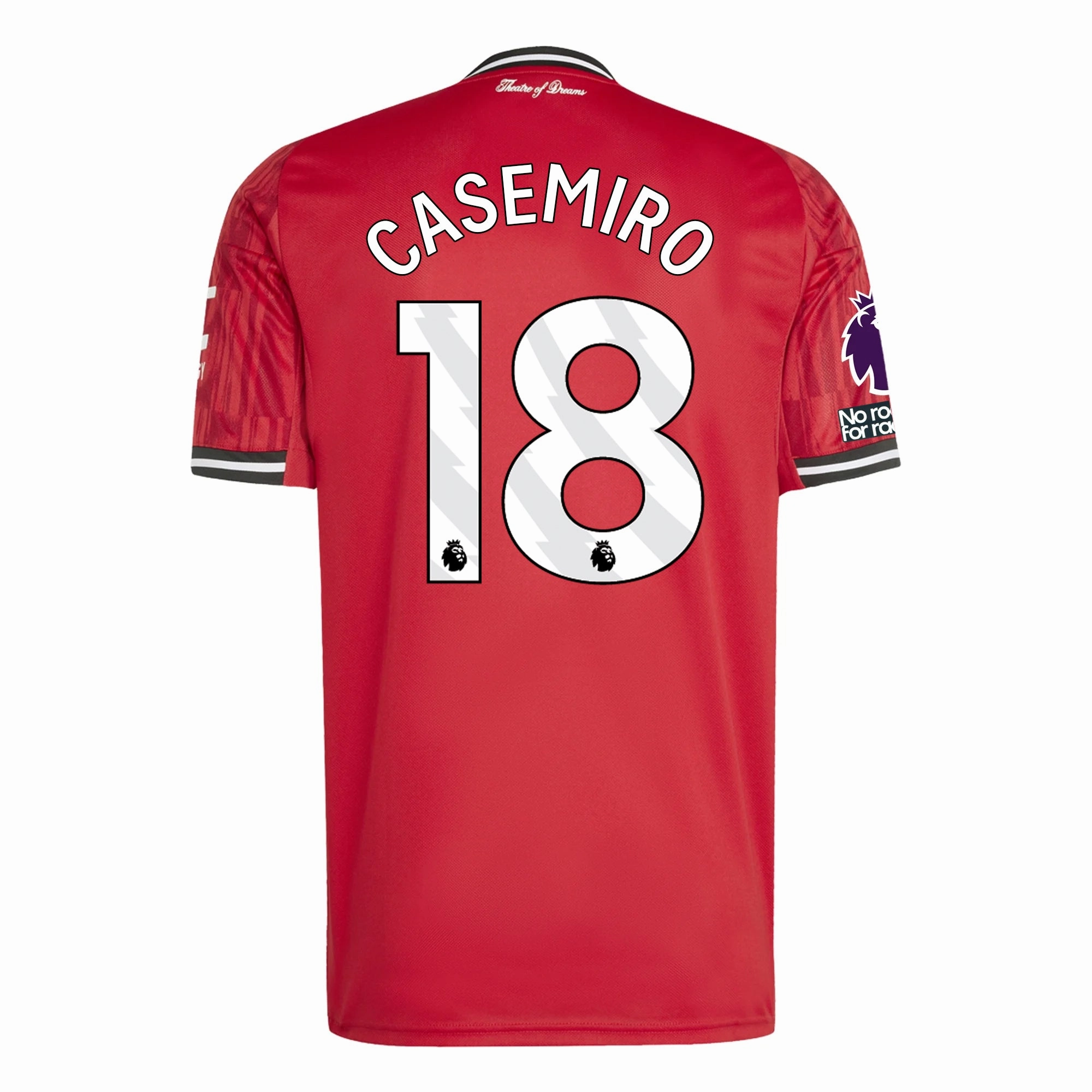 Heat Transfer Graphics Game Vibes adidas Casemiro Men's Manchester United Home Jersey 25/26 w/ EPL   NRFR Patches (Red)