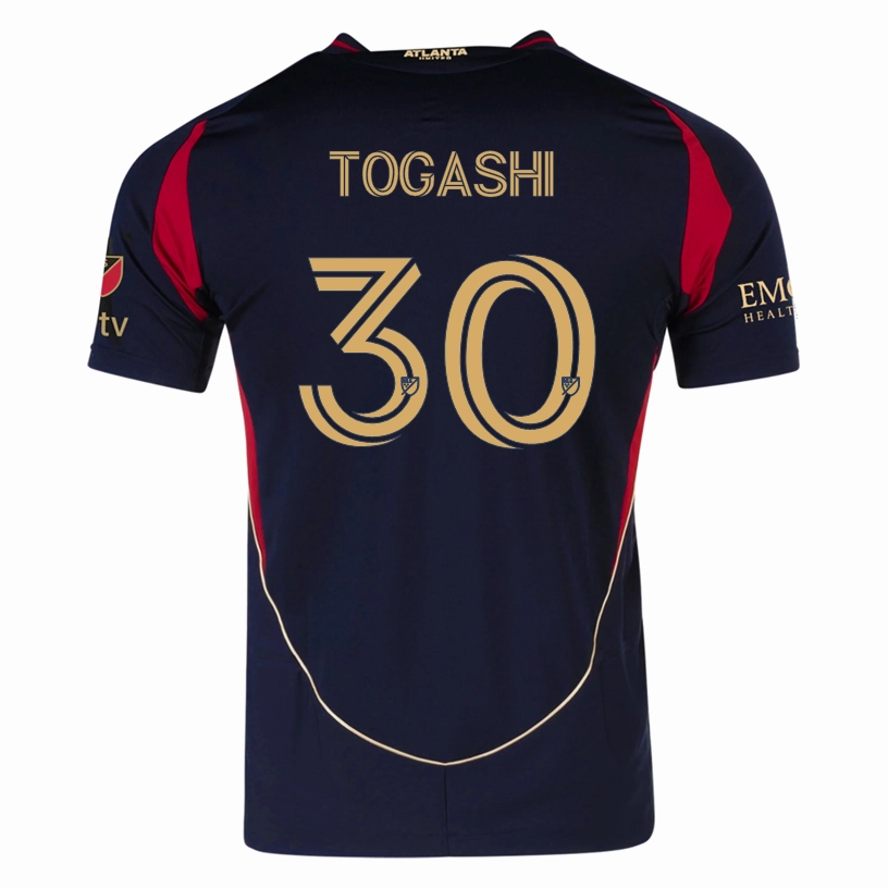 Smooth Finish Athletic gear adidas Cayman Togashi Atlanta United Authentic Home Jersey w/ MLS Patches 25/26 (Red/Black)