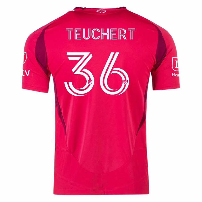 adidas Cedric Teuchert St. Louis FC Authentic Home Jersey 25/26 (Power Pink) Water Repellent Finish Low Bulk Design