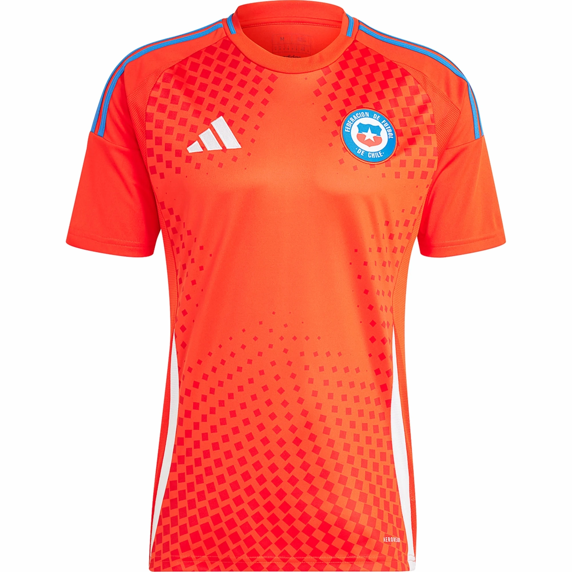 adidas Chile Home Jersey 24/25 (Active Red) Relaxed Neckline Zero Waste Manufacturing Process