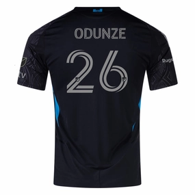 adidas Chituru Odunze Charlotte FC Authentic Away Jersey 25/26 (Black) Performance Fit True Fit