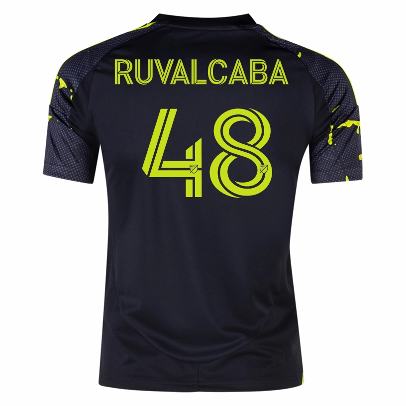 Endurance Fit Gripped Hem Technology adidas Columbus Crew Cesar Ruvalcaba Away Jersey 25/26 (Black/Yellow)