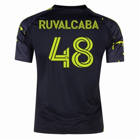 Endurance Fit Gripped Hem Technology adidas Columbus Crew Cesar Ruvalcaba Away Jersey 25/26 (Black/Yellow)