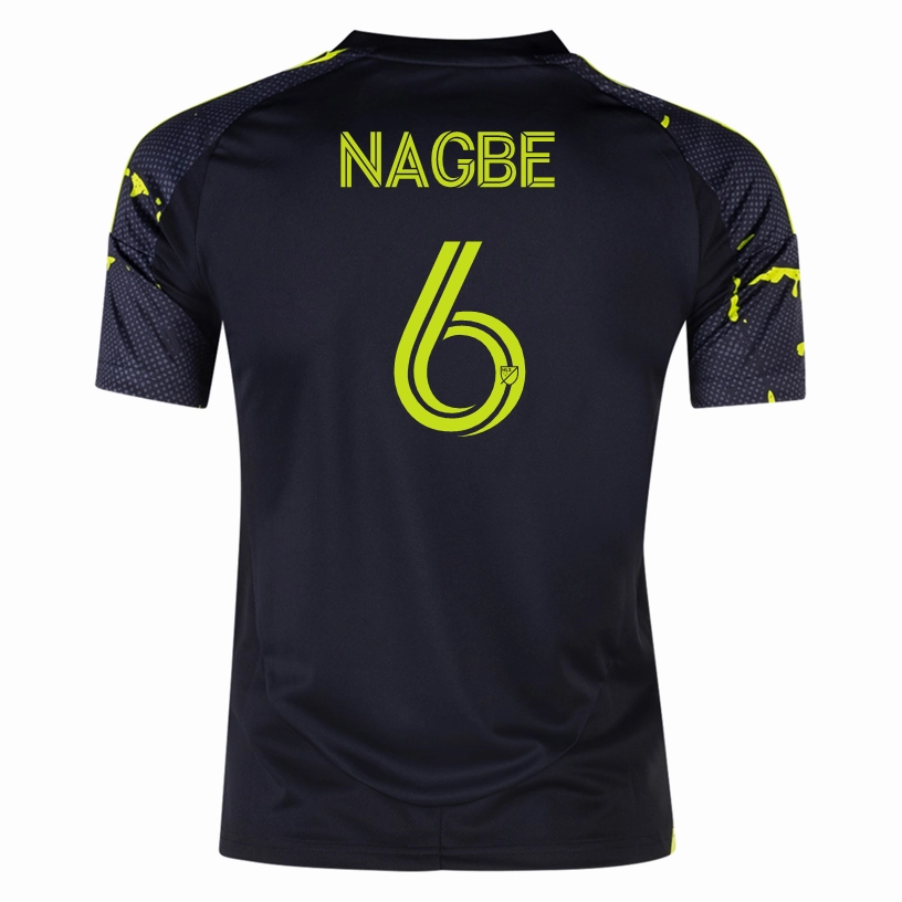 adidas Columbus Crew Darlington Nagbe Away Jersey 25/26 (Black/Yellow) Flexible Hemline
