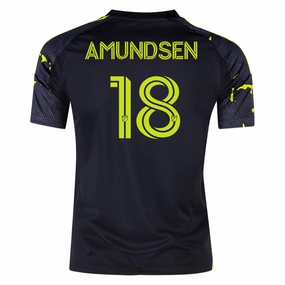 adidas Columbus Crew Malte Amundsen Away Jersey 25/26 (Black/Yellow) Natural motion Training Apparel