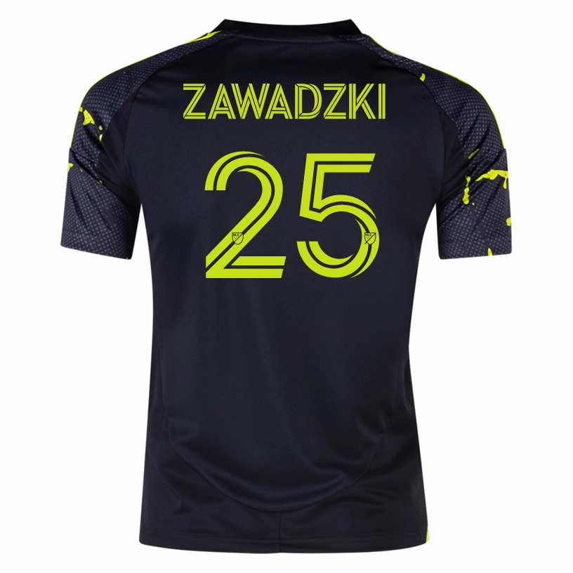 adidas Columbus Crew Sean Zawadzki Away Jersey 25/26 (Black/Yellow) Thermal regulation