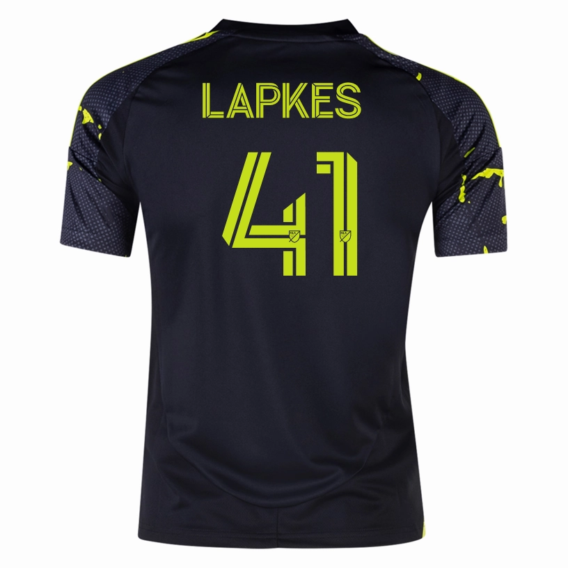 adidas Columbus Crew Stanislav Lapkes Away Jersey 25/26 (Black/Yellow) Slim Silhouette Sublimated Prints