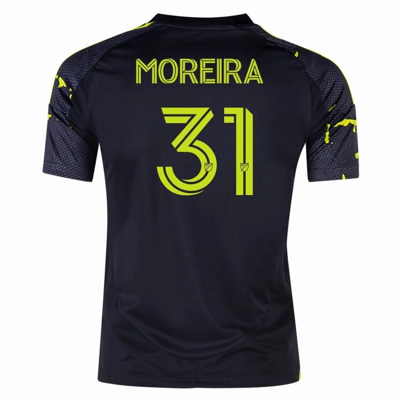 adidas Columbus Crew Steven Moreira Away Jersey 25/26 (Black/Yellow) Multi Directional Flex