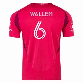 adidas Conrad Wallem St. Louis FC Authentic Home Jersey 25/26 (Power Pink) Ultra light Reflective Safety Details