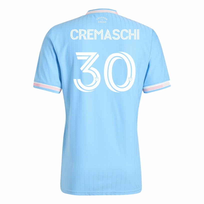 Abrasion Defensive Layer fitness gear adidas Cremaschi Inter Miami Authentic Third Jersey 25/26 (Blue/Pink)