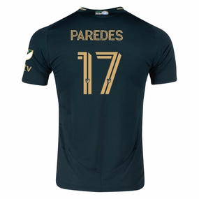 adidas Cristhian Paredes Portland Timbers Authentic Home Jersey w/ MLS & Apple Patch 25/26 (Green/Gold) Boost Fit Casual Style