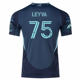 Enhanced Durability Reinforcement Weightless Layering Material adidas D. Leyva Seattle Sounders Authentic Away Jersey 25/26 w/ MLS Patches & Sponsor (Aura Ink)