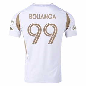 adidas Denis Bouanga LAFC Authentic Away Jersey w/ MLS   Apple   Ford Logo 25/26 (White/Gold) Game Vibes