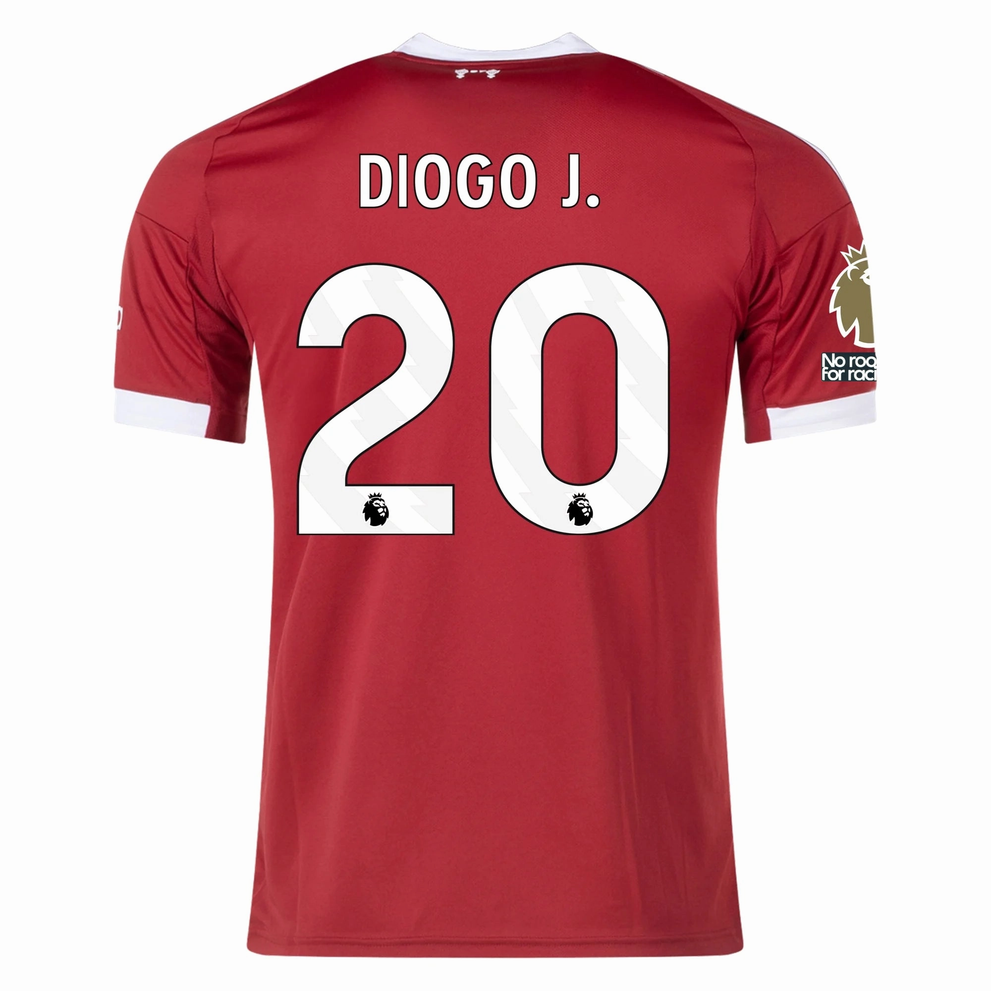High Breathability Mesh adidas Diogo Jota Men's Liverpool Home Jersey 25/26 w/ NRFR   EPL Champions Patch (Strawberry Red)
