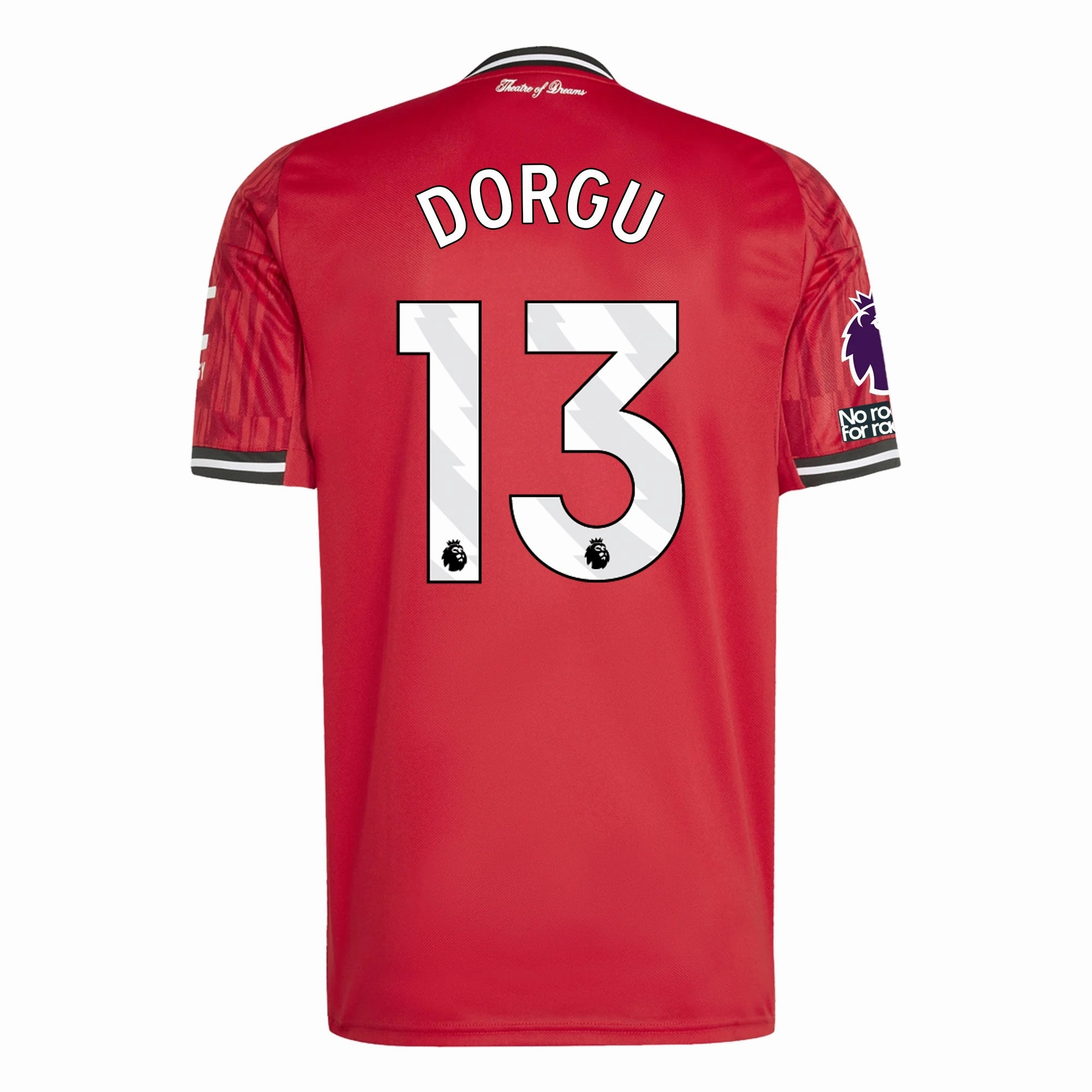 adidas Dorgu Men's Manchester United Home Jersey 25/26 w/ EPL   NRFR Patches (Red) Easy Movement