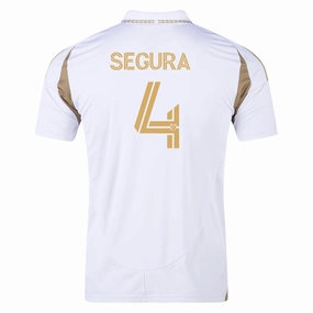 Smooth Lock Stitching adidas Eddie Segura LAFC Away Jersey 25/26 (White/Gold)