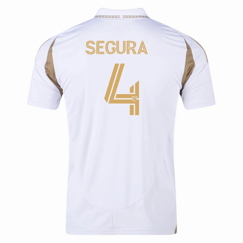 Smooth Lock Stitching adidas Eddie Segura LAFC Away Jersey 25/26 (White/Gold)