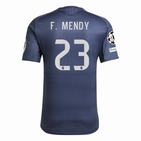 adidas Ferland Mendy Real Madrid Authentic Away Jersey 25/26 w/ Champions League Patches (Legend Ink Dynamic Performance