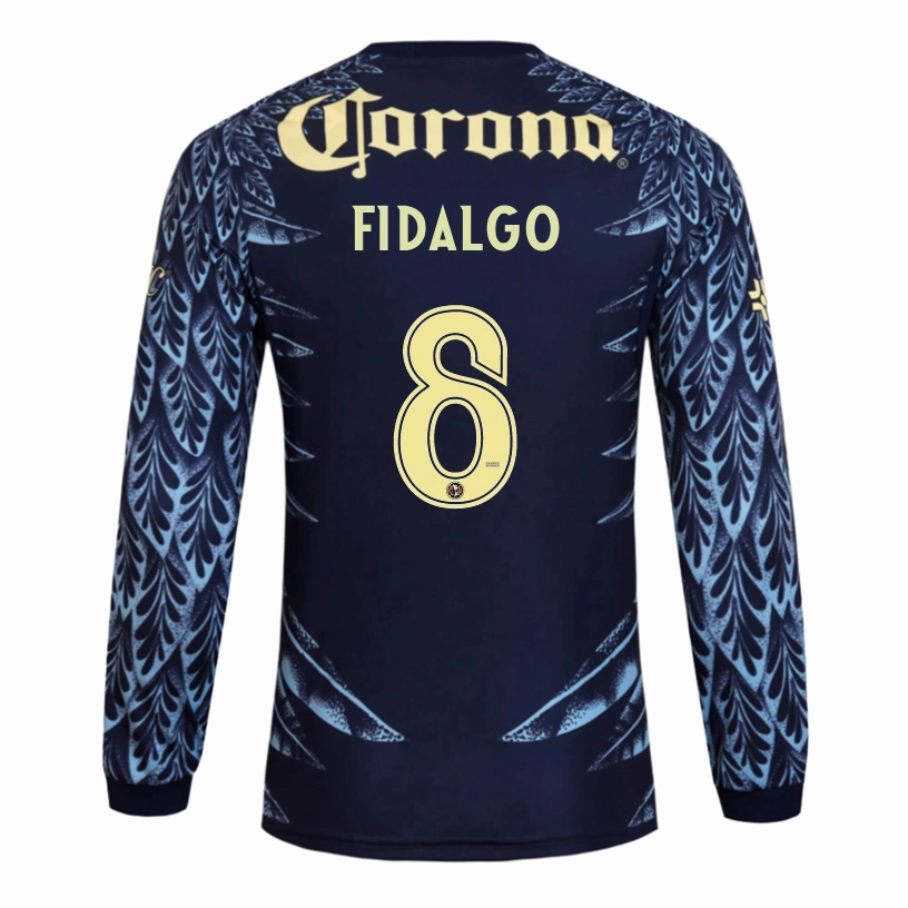 adidas Fidalgo Club Am??rica 25/26 Away Long Sleeve Jersey (Blue) Workout Fit