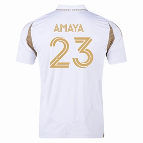 adidas Frankie Amaya LAFC Away Jersey 25/26 (White/Gold) Strong Lines