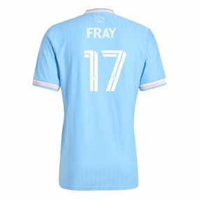 adidas Fray Inter Miami Authentic Third Jersey 25/26 (Blue/Pink) Performance Optimized Weave