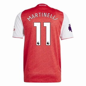 Thermal regulation Multi Panel Construction adidas Gabriel Martinelli Arsenal FC Authentic Home Jersey 25/26 w/ EPL Patch (Better Scarlet/White