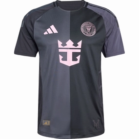 adidas Inter Miami Authentic Away Jersey 25/26 (Black/Pink) Action Wear