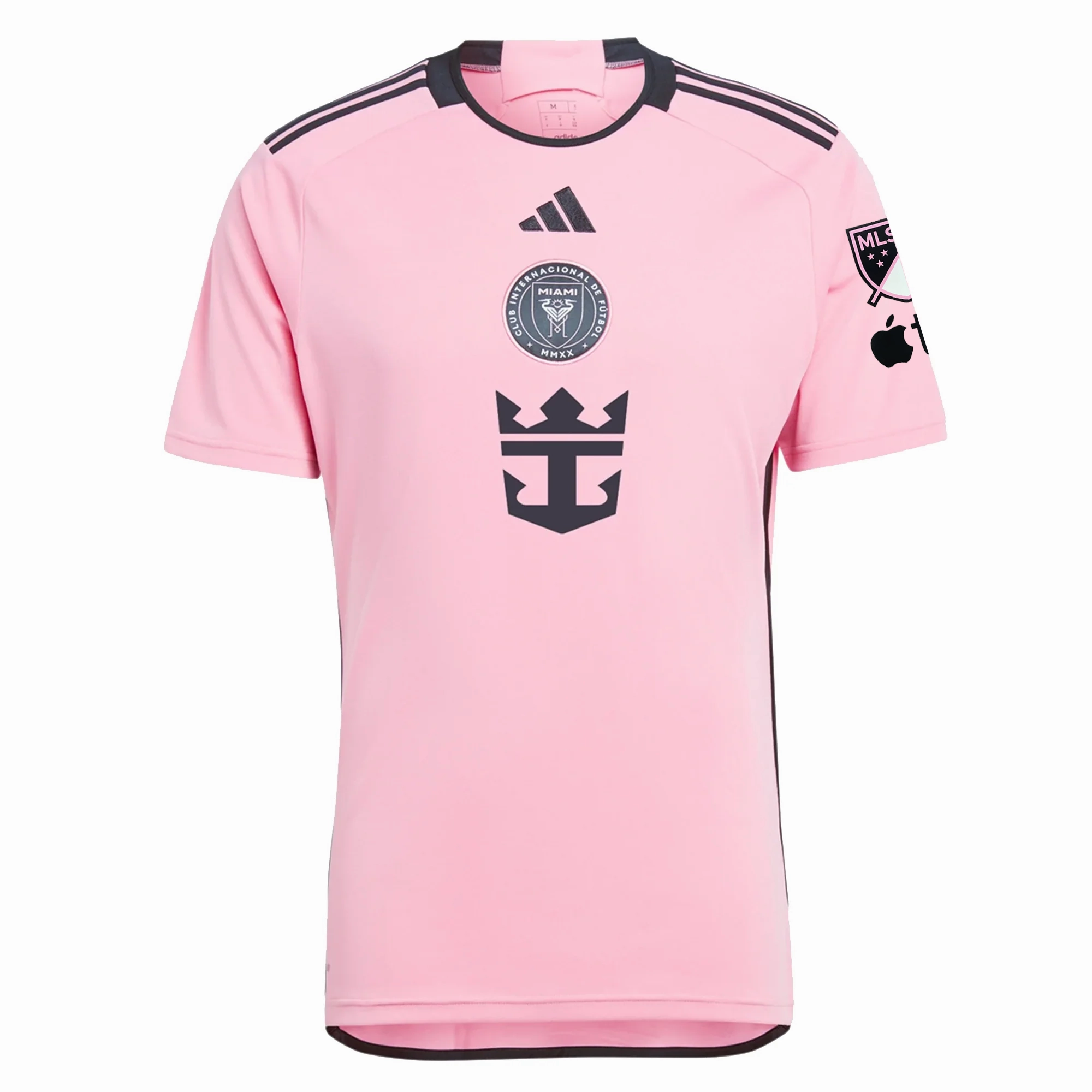 adidas Inter Miami Sergio Busquets Royal Caribbean Home Jersey w/ MLS   Apple TV Patches 24/25 (Easy Pink) Performance Driven Design