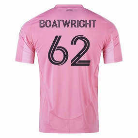 Flattering Drop Shoulder Strategic Ventilation Zones adidas Israel Boatwright Inter Miami CF Home Jersey 25/26 (Easy Pink)
