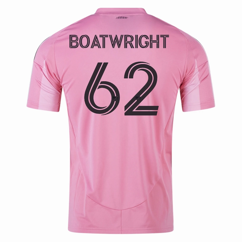Flattering Drop Shoulder Strategic Ventilation Zones adidas Israel Boatwright Inter Miami CF Home Jersey 25/26 (Easy Pink)