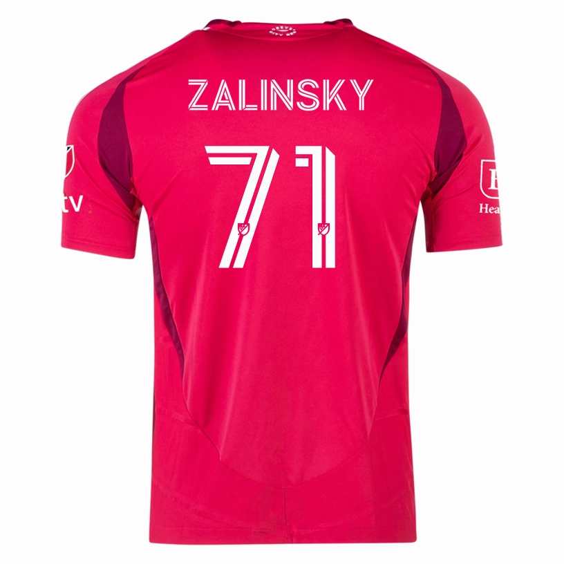 adidas Joseph Zalinsky St. Louis FC Authentic Home Jersey 25/26 (Power Pink) Flex Performance