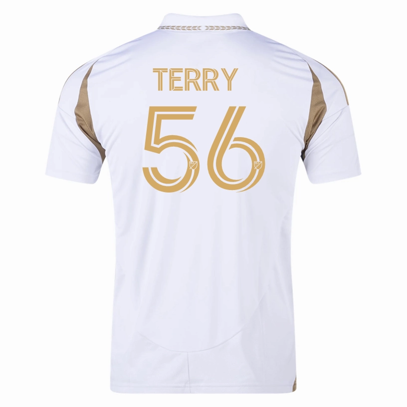 Quick Evaporation Knit adidas Jude Terry LAFC Away Jersey 25/26 (White/Gold)