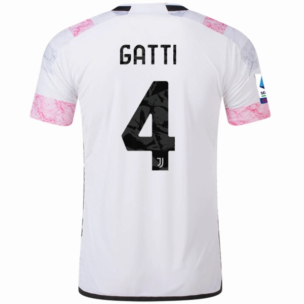 Core Movement adidas Juventus Authentic Gatti Away Jersey w/ Serie A Patch 23/24 (White)