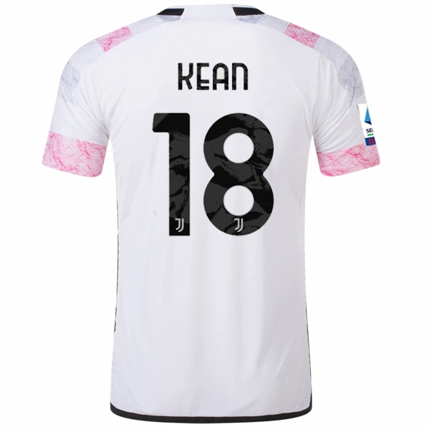 Thermal Regulation System adidas Juventus Authentic Kean Away Jersey w/ Serie A Patch 23/24 (White)