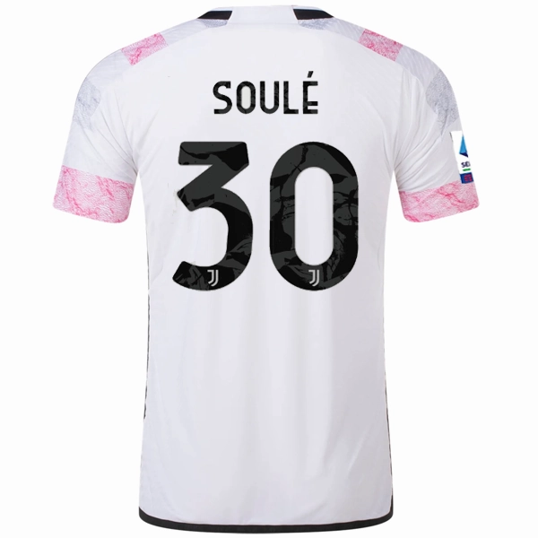 Dry Touch adidas Juventus Authentic Soule Away Jersey w/ Serie A Patch 23/24 (White)