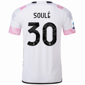 adidas Juventus Authentic Soule Away Jersey w/ Serie A Patch 23/24 (White) Urban Comfort
