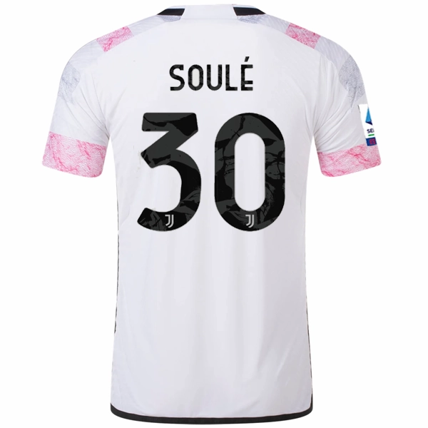 adidas Juventus Authentic Soule Away Jersey w/ Serie A Patch 23/24 (White) Urban Comfort
