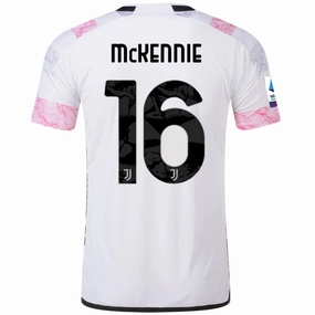 Thermal Regulating Fabric adidas Juventus Authentic Weston Mckennie Away Jersey w/ Serie A Patch 23/24 (White)