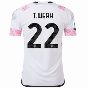 Urban Fit adidas Juventus Timothy Weah Away Jersey w/ Serie A 23/24 (White)