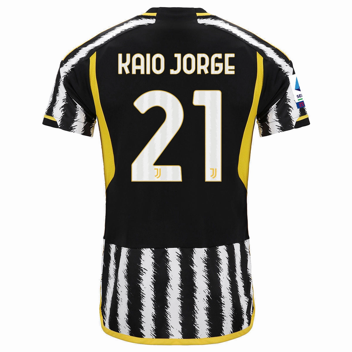 Free Motion Aerodynamic Cut adidas Kaio Jorge Juventus Home Jersey w/ Serie A Patch 23/24 (Black/White)
