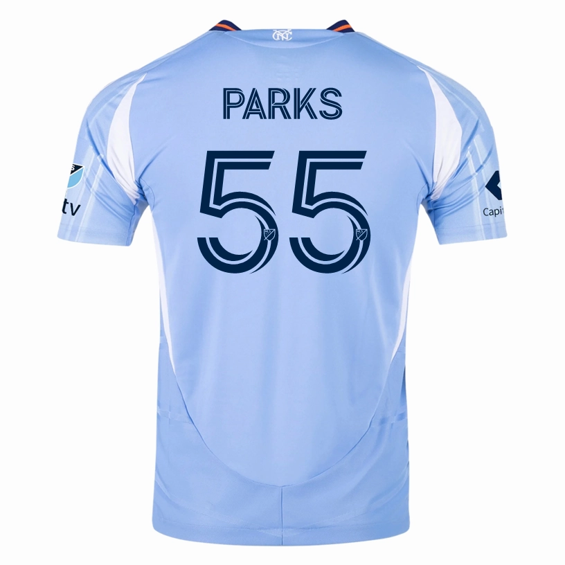 Hygroscopic Yarn adidas Keaton Parks New York City FC Authentic Home Jersey 25/26 w/ MLS Patches (Bahia Light Blue)